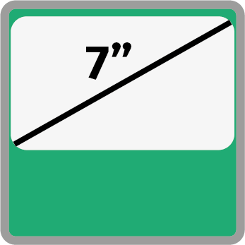 7 inches kijelző