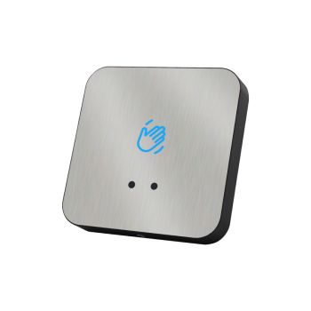 Surface-mounted brushed finish infrared sensor exit button-black/silver colour