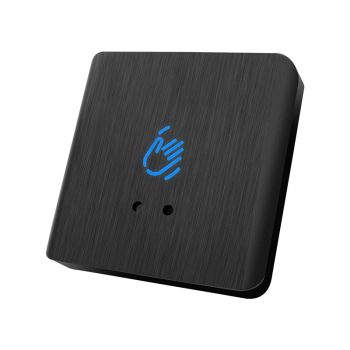 Surface-mounted brushed finish infrared sensor exit button-black colour