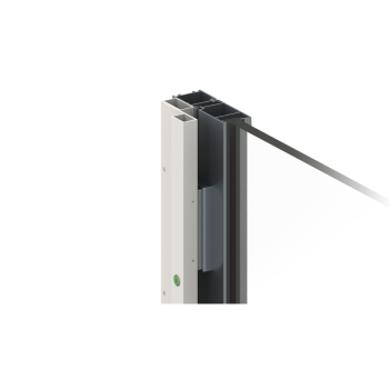  Special electromagnet system for outward-opening plastic doors - with push button - DIN Left