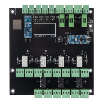 RS-485 control panel for computer-based control of turnstiles and barriers