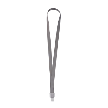 Passport holder lanyard - 16 mm wide - grey