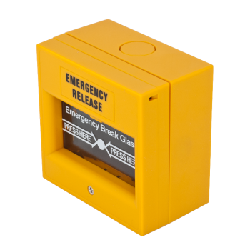 Break glass manual call point for sprinkler starters - yellow