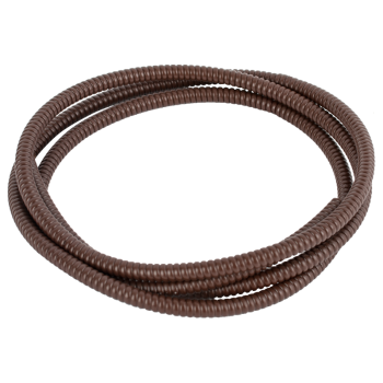 Plastic coated flexible conduit - brown