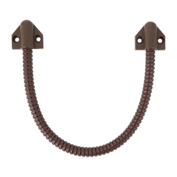 Plastic coated cable pass-through, inner diameter 6 mm - brown