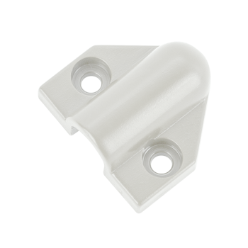 Plastic end cap for cable-passthrough - white