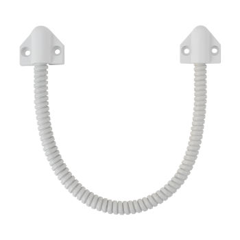 Plastic coated cable pass-through, inner diameter 6 mm - white