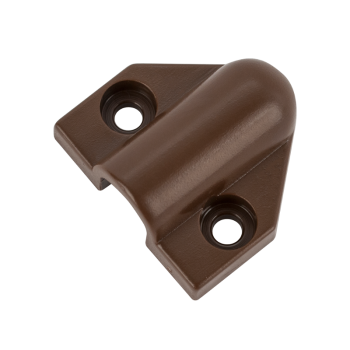Plastic end cap for cable-passthrough - brown