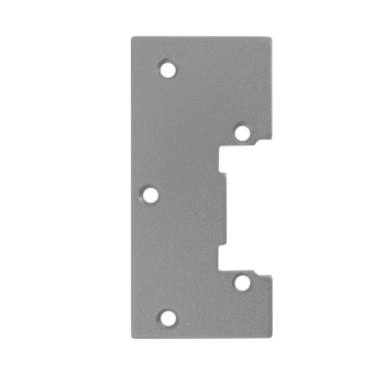 Faceplate for garden gates - for DORCAS electric strikes - powder coated - grey