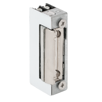 Narrow symmetrical electric strike - fail-secure - internal memory - without faceplate