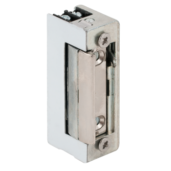 Symmetrical electric strike - normal size - 12V DC - fail-secure - internal memory - unlock feature - without faceplate