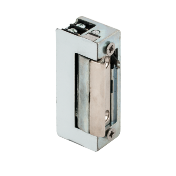 Symmetrical electric strike - normal size - fail-secure - unlock feature - without faceplate