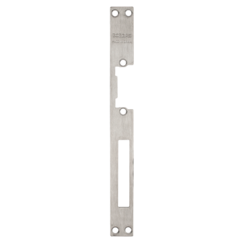 Long faceplate for DORCAS electric strikes - INOX