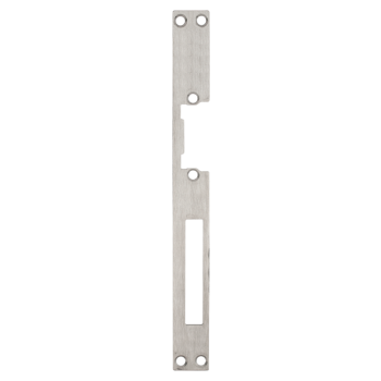 Long faceplate for DORCAS electric strikes - INOX