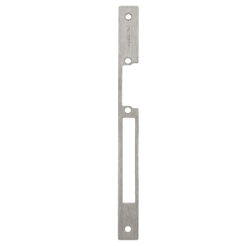 Long faceplate for DORCAS electric strikes - INOX - narrow