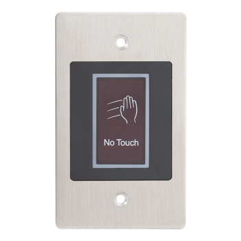 Infrared sensor exit button with LED, adjustable detection distance, IP66 surface protection