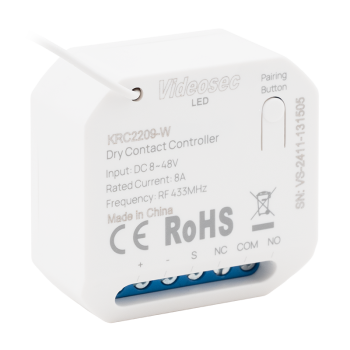ET-KRC2209-W - 1 channel RF+Wifi receiver, 8-48V DC, NO-NC relay output