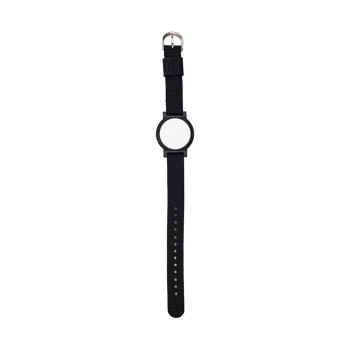 Buckled watch type RFID tag with MIFARE (13.56 MHz) chip - black