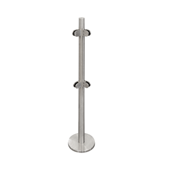 Glass railing system corner module