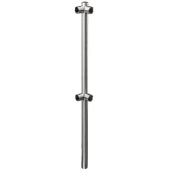 Corner module for portable stainless steel railing system