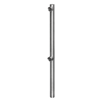 End module for portable stainless steel railing system