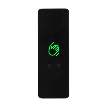 Infrared sensor exit button - Green LED - in black - Waterproof (IP68)