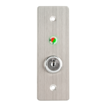 Two-position key switch with two-colour LED feedback with 115x40 shield and NO/NC output