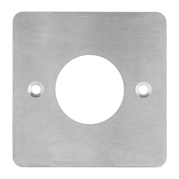 MP-86/38 Push button and switch shield 86 mm wide with 38 mm hole - with YLI logo