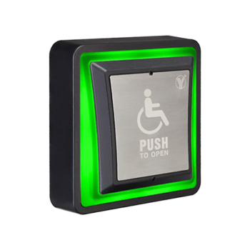 Disabled push button with two coloured LED status indicator