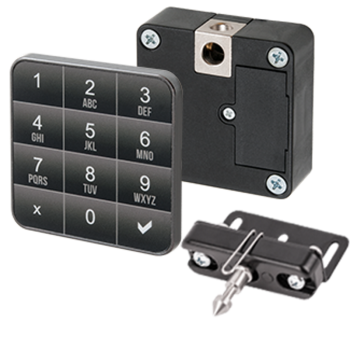 Stand-alone cabinet lock with keypad - 125 kHz EM - fix mode