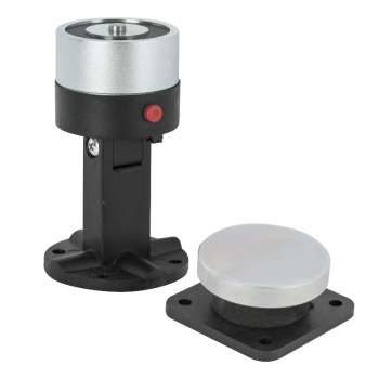 Electromagnetic door holder - adjustable head (90°) - wall/floor mount