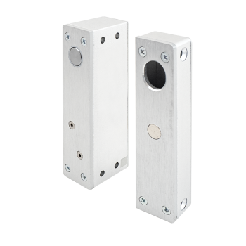 Small size electric bolt lock - surface mounted - 12V DC - fail-safe - door status monitoring
