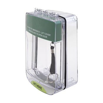 Rain protection for manual call point - with adjustable buzzer, and LED