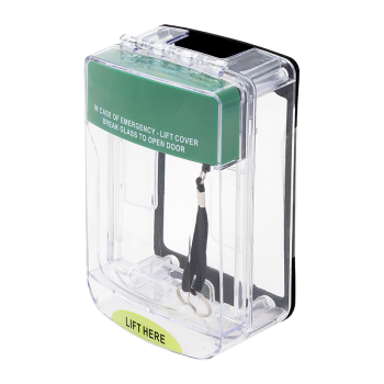 Rain protection for manual call point - with adjustable buzzer, and LED