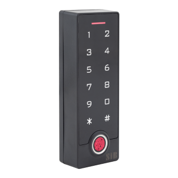 Waterproof (IP68), standalone biometric card reader with keypad