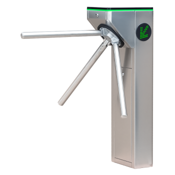 One-legged semi-automatic turnstile
