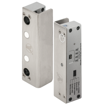 Electric bolt lock for glass doors - 12V DC - fail-safe - door status monitoring