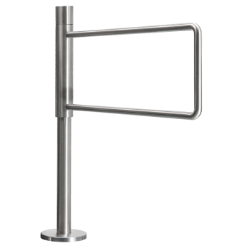 Mechanical swing gate with spring return, right-handed