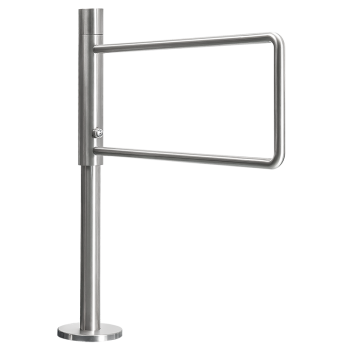 Mechanical swing gate, lockable