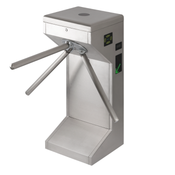 Austenitic stainless steel alloy turnstile - 1 leg - semi automatic - drop-arm