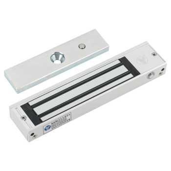 Surface-mounted electromagnetic lock with monitoring - LED - 180kg 