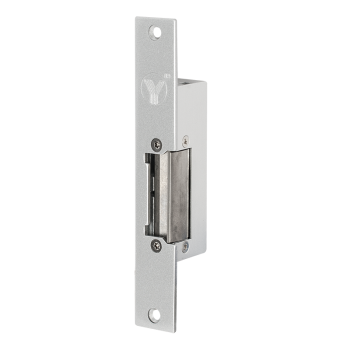 Asymmetrical electric strike - 12V DC - fail-safe - with faceplate 