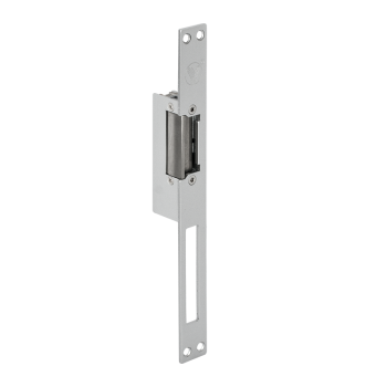 Asymmetrical electric strike - 12V DC - fail-safe - with faceplate 