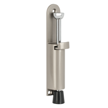 Foot-operated door stop for interior doors